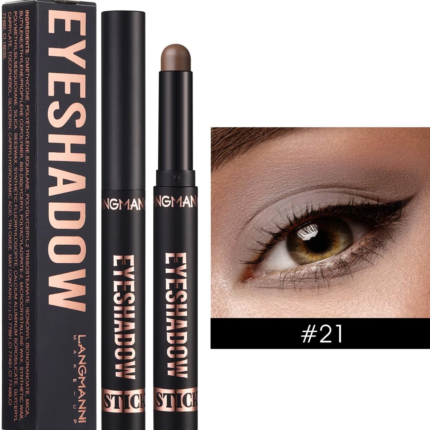16 Color Pearl Eyeshadow Stick Waterproof Long Lasting Color Eyeshadow Face Highlight