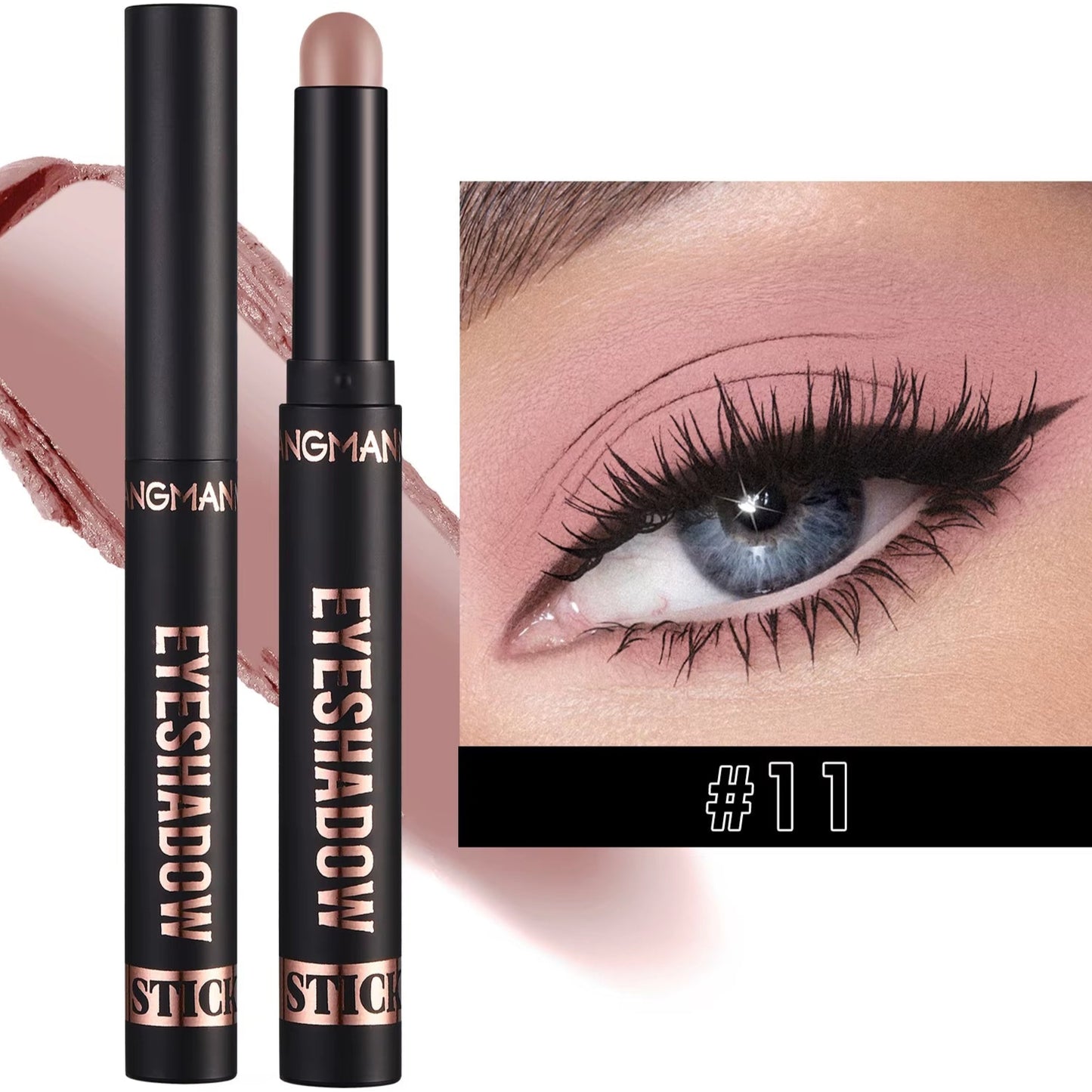 16 Color Pearl Eyeshadow Stick Waterproof Long Lasting Color Eyeshadow Face Highlight