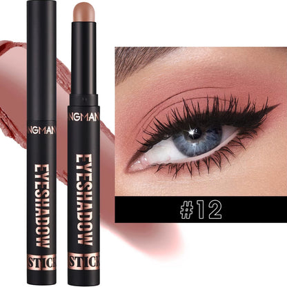 16 Color Pearl Eyeshadow Stick Waterproof Long Lasting Color Eyeshadow Face Highlight