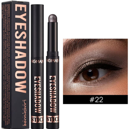 16 Color Pearl Eyeshadow Stick Waterproof Long Lasting Color Eyeshadow Face Highlight