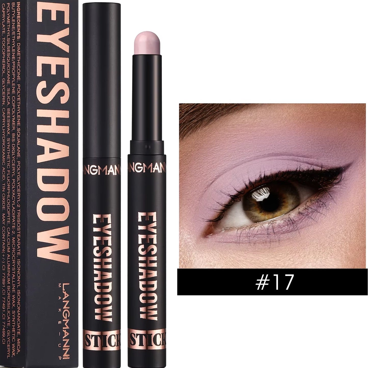 16 Color Pearl Eyeshadow Stick Waterproof Long Lasting Color Eyeshadow Face Highlight