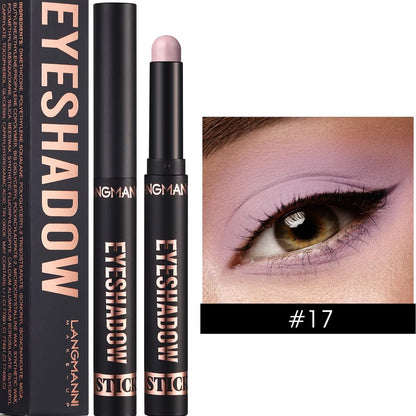 16 Color Pearl Eyeshadow Stick Waterproof Long Lasting Color Eyeshadow Face Highlight