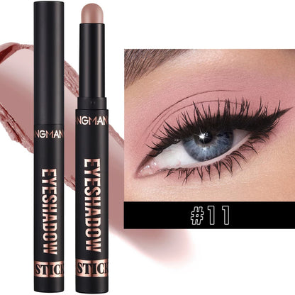 16 Color Pearl Eyeshadow Stick Waterproof Long Lasting Color Eyeshadow Face Highlight